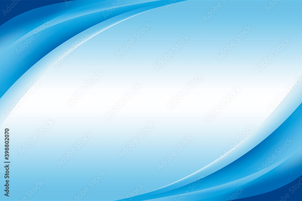 Poster abstract smooth blue curvy background design template vector, professional flowing blue mesh gradien