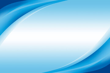 Abstract Smooth Blue Curvy Background Design Template Vector, Professional Flowing Blue Mesh Gradient Element with Copy Space for Text