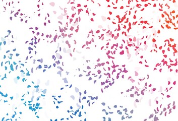 Light blue, red vector backdrop with abstract shapes.