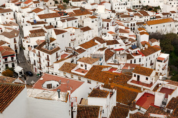 Red Roofs of the White Village of Casares Spain
