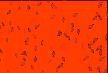 Light Yellow, Orange vector sketch backdrop.