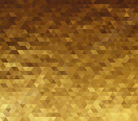 Vector Abstract golden triangle pattern background. CMYK color. No transparent, no gradient