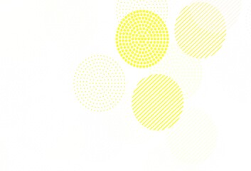 Light Red, Yellow vector texture with disks.