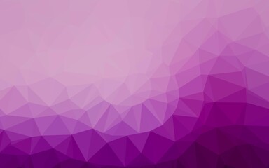 Light Purple vector low poly cover. Creative illustration in halftone style with gradient. Template for a cell phone background.