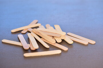 複数の積まれたアイス棒