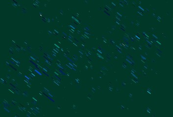 Light Blue, Green vector template with repeated sticks.