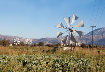 A windmill in Lasithi in Greece. © Zemfira