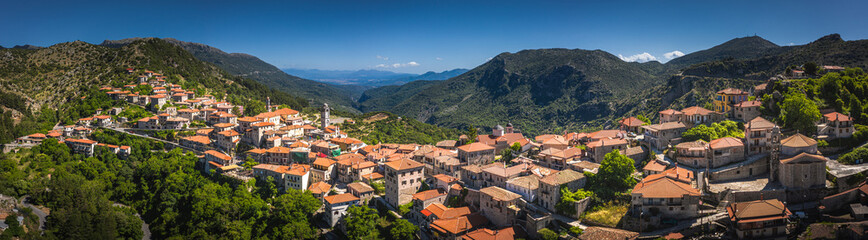 Fototapeta na wymiar Dimitsana village at mountains, Arkadia, Greece