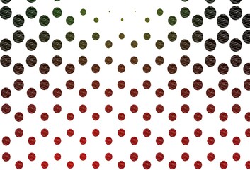 Light green, red vector backdrop with dots.