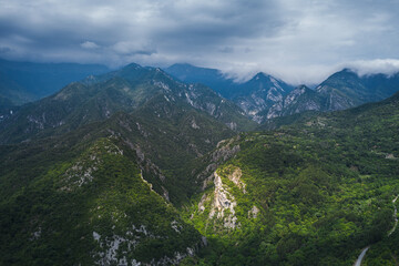 Obraz premium Loutra Loutrakiou mountains area , Pella