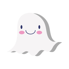 halloween ghost boo flat style icon