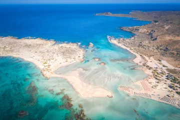 Papier peint  Plage d'Elafonissi, Crète, Grèce Plage d& 39 Elafonissi avec du sable rose en Crète, Grèce