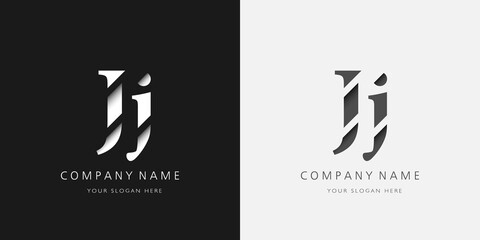 j logo serif upper and lower case	