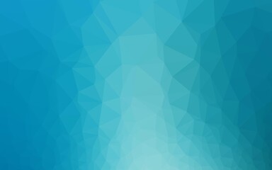 Light BLUE vector polygonal template. A vague abstract illustration with gradient. Template for a cell phone background.