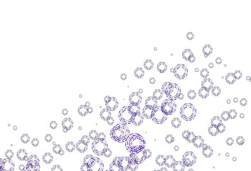 Light Purple vector pattern with spheres.