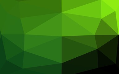 Light Green vector polygon abstract layout. A sample with polygonal shapes. Polygonal design for your web site.