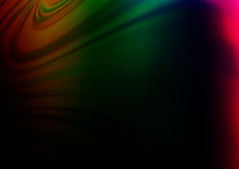 Dark Multicolor, Rainbow vector blur pattern. An elegant bright illustration with gradient. The template for backgrounds of cell phones.