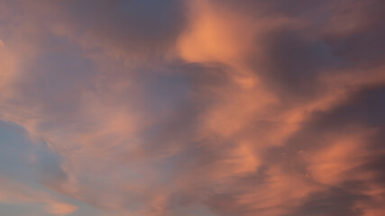 Naklejka na ściany i meble clouds in the sunset