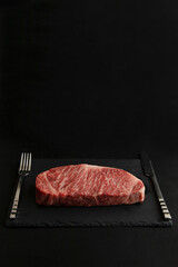 Raw Wagyu Beef Steak