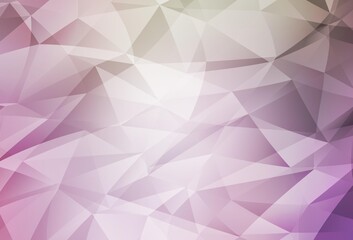 Fototapeta premium Light Pink, Green vector polygon abstract backdrop.