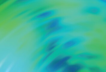 Light Green vector glossy abstract layout.