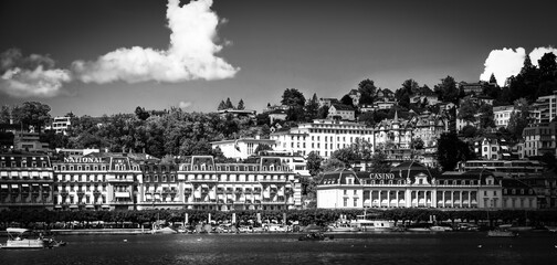 Lake Lucerne in Switzerland also called Vierwaldstaetter See in Switzerland - travel photography
