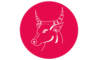 ox cow vector, year if the cow, no background