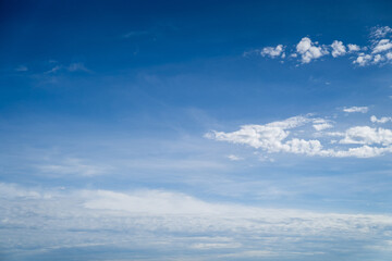 Open blue sky with clound at noon time.