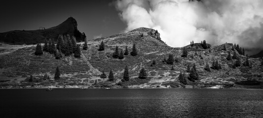 Fototapeta premium Wonderful spot for vacation in the Swiss Alps - travel photography