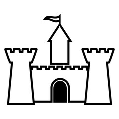 Castle icon vector illustration design