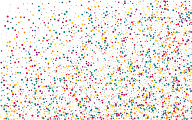 Green Polka Carnival White Background. Effect 