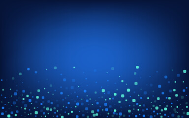 Blue Confetti Effect Blue Vector Background. 