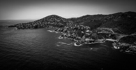 The wonderful Cote D Azur at Cap Roux at the south coast of France - travel photography