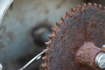 close up of a saw