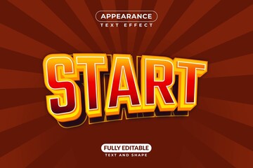 Start Game Text Effect