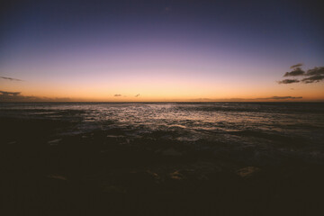 Fototapeta na wymiar Sunset at Ko Olina Lagoon, Oahu island, Hawaii