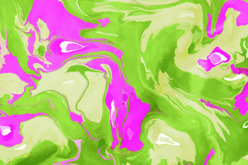 Fototapeta na wymiar abstract light green and pink colorful marble texture pattern natural watercolor luxurious.