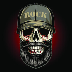 skull illustration vector