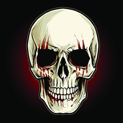 skull illustration vector