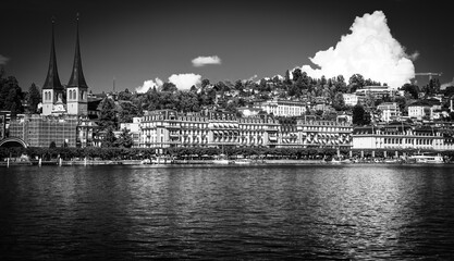 Fototapeta premium Lake Lucerne in Switzerland also called Vierwaldstaetter See in Switzerland - travel photography