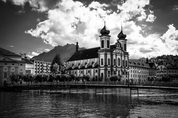 River Reuss in the city of Lucerne - travel photography