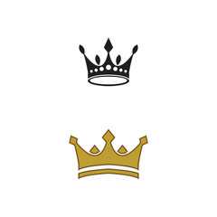 Crown Logo Template vector icon illustration design