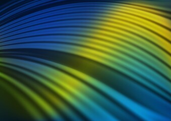 Dark Blue, Yellow vector glossy abstract template. Colorful abstract illustration with gradient. The blurred design can be used for your web site.