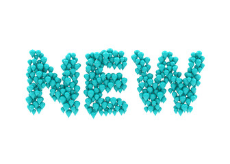 Balloons sort by new text shape	
