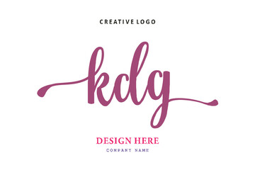 KDG lettering logo is simple, easy to understand and authoritative