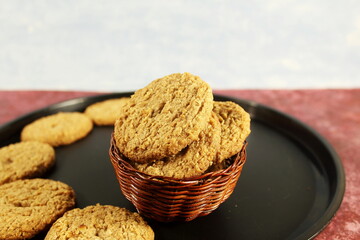 traditional healthy homemade snack oatmeal cookies 