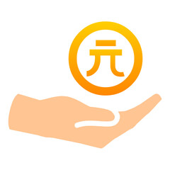 Color icon for Renminbi Saving EPS10