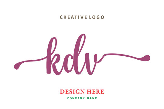 KDV lettering logo is simple, easy to understand and authoritative