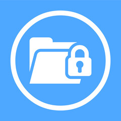 Folder safety icon vector Folder safety sign EPS10