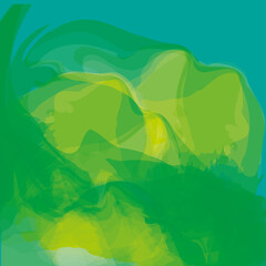 Fototapeta na wymiar watercolor green abstract texture background design